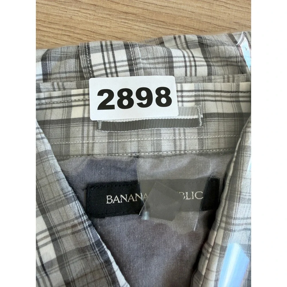 Banana Republic Mens Plaid Button Down Shirt Size Small Long Sleeve Casual Top